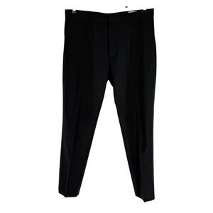 Club Monaco Sutton Pants Mens Size 33x32 Black Stretch Wool Blend Lined Slim Fit